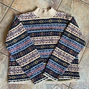 Liz Claiborne 100% Cotton Turtleneck Sweater